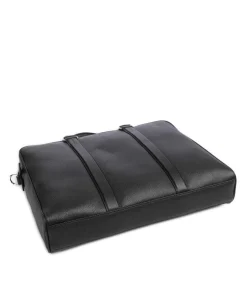 Charles Aktentasche genarbtes Rindsleder schwarz