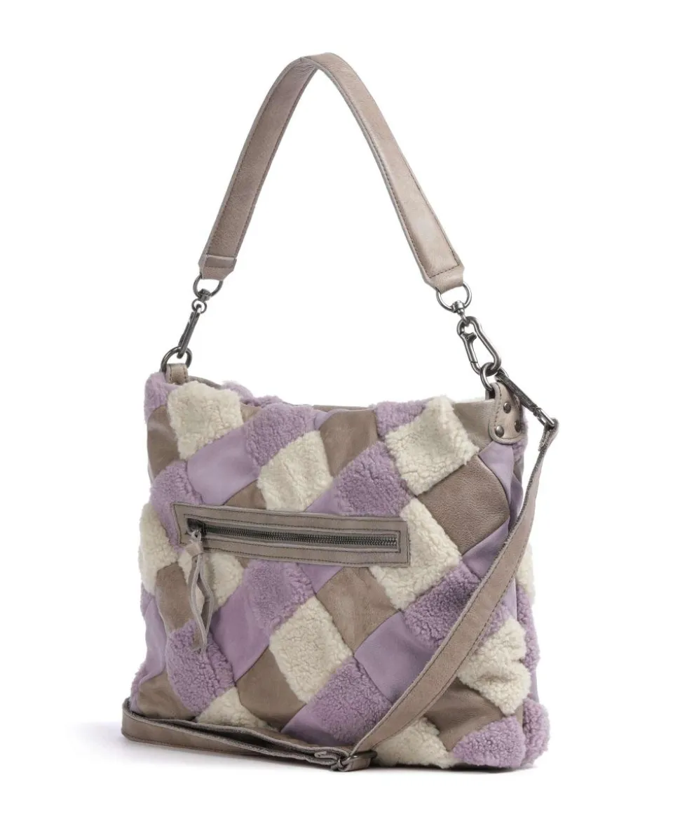 Check My Bag Beuteltasche genarbtes Leder mehrfarbig