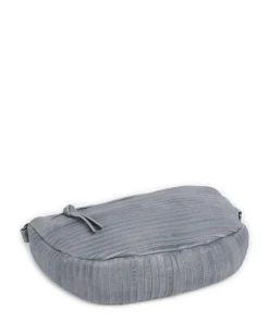 Check My Bag mini Umhängetasche genarbtes Leder hellblau