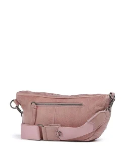 Check My Bag mini Umhängetasche genarbtes Leder rosa