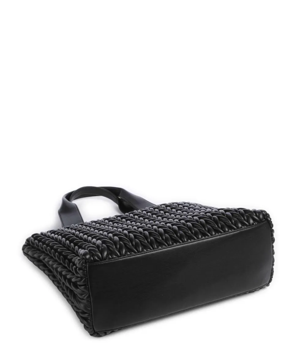 Chris 2.0 Handtasche Lederimitat schwarz