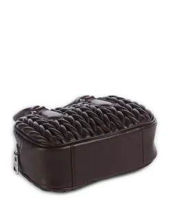 Chris 2.0 Handtasche Lederimitat dunkelbraun