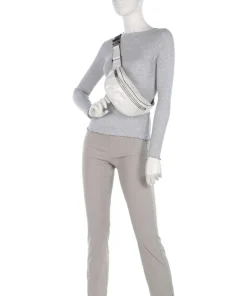 Chudy Paper Touch Crinkle S Gürteltasche fein genarbtes Leder weiß