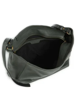 Chudy Sheep Natural L Beuteltasche Schafsleder dunkelgrün