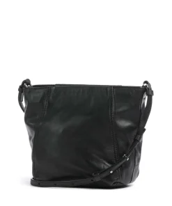 Chudy Sheep Natural S Umhängetasche Schafsleder schwarz