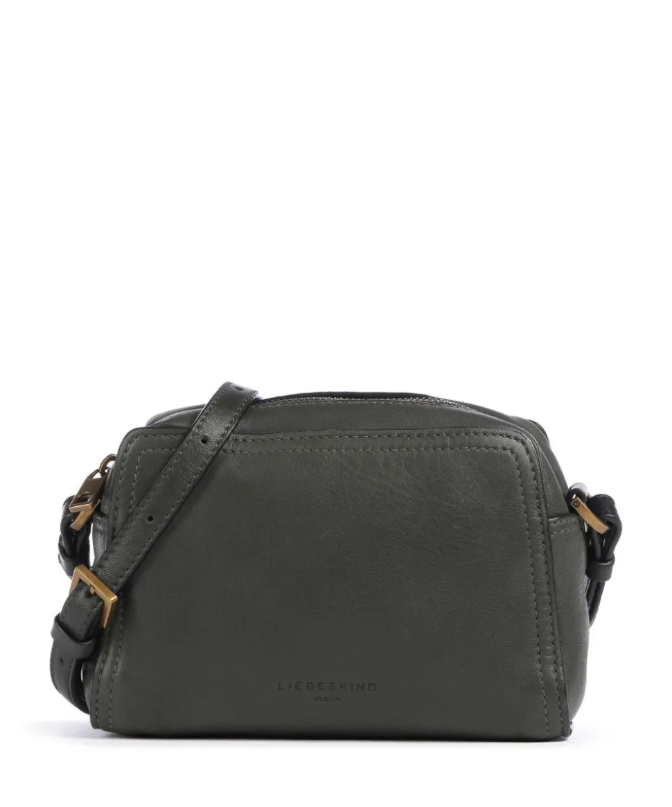 Chudy Sheep Natural S Umhängetasche Schafsleder dunkelgrün