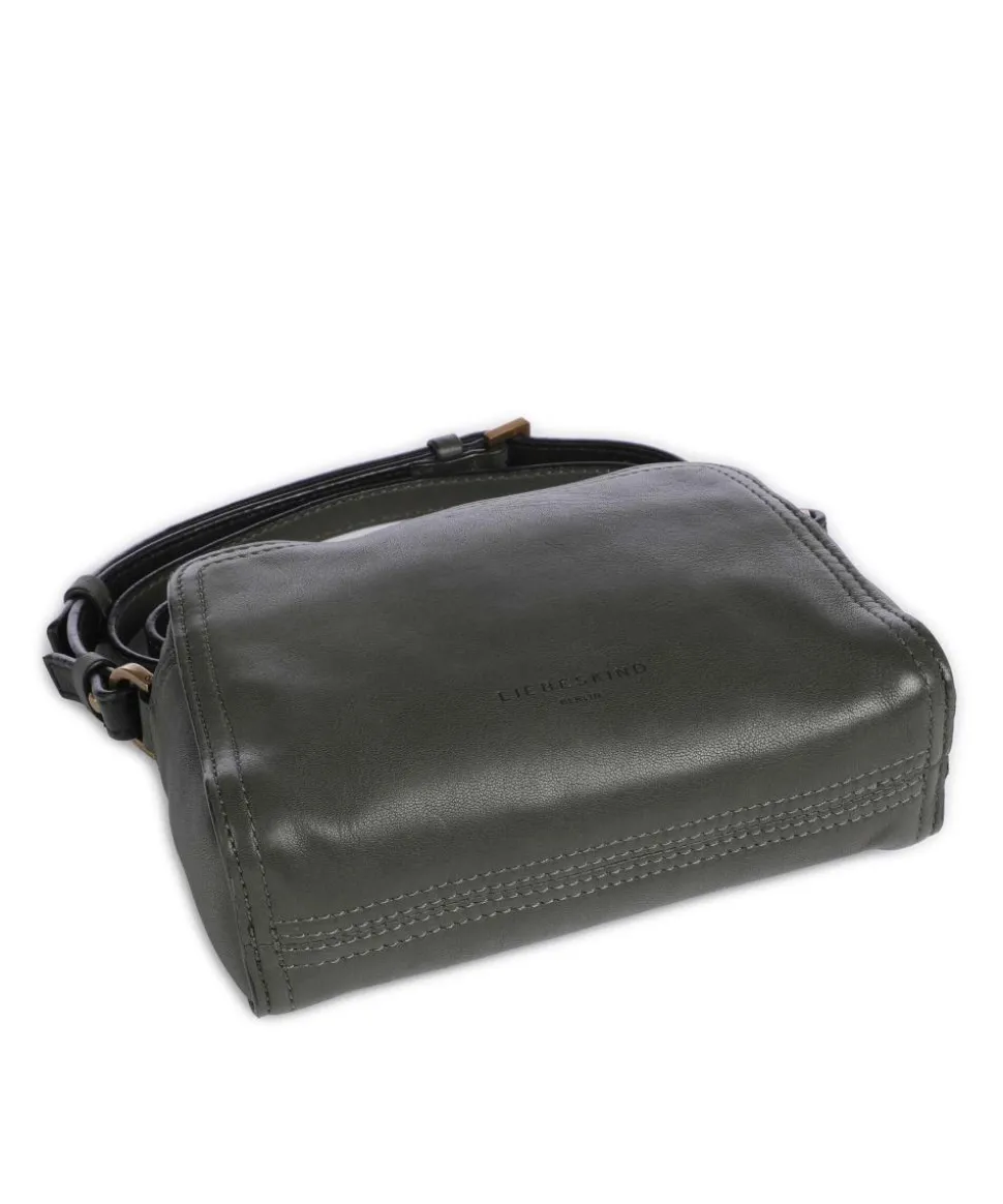 Chudy Sheep Natural S Umhängetasche Schafsleder dunkelgrün