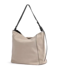 Chudy Suede L Beuteltasche fein genarbtes Kalbsleder beige