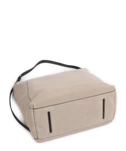 Chudy Suede L Beuteltasche fein genarbtes Kalbsleder beige