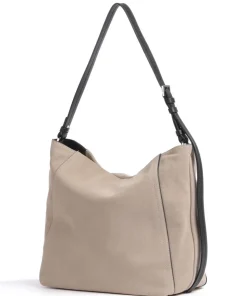 Chudy Suede M Beuteltasche aufgerautes Leder beige
