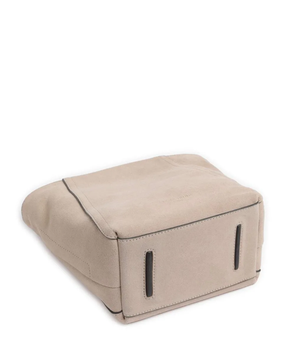 Chudy Suede S Umhängetasche aufgerautes Rindsleder beige