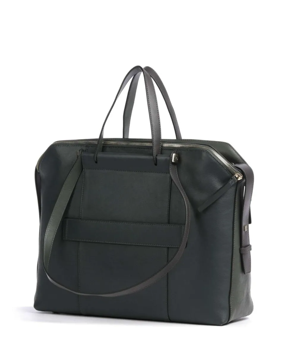 Circle Aktentasche 14″ fein genarbtes Rindsleder dunkelgrün