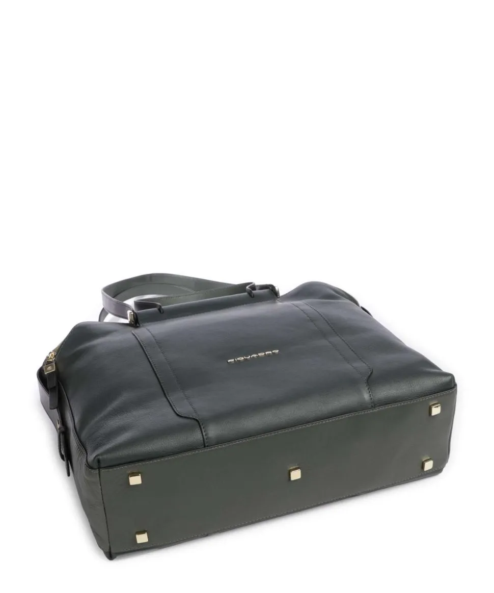 Circle Aktentasche 14″ fein genarbtes Rindsleder dunkelgrün