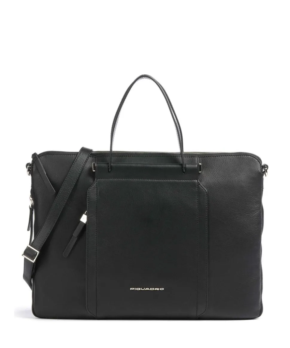 Circle Aktentasche 14″ fein genarbtes Rindsleder schwarz