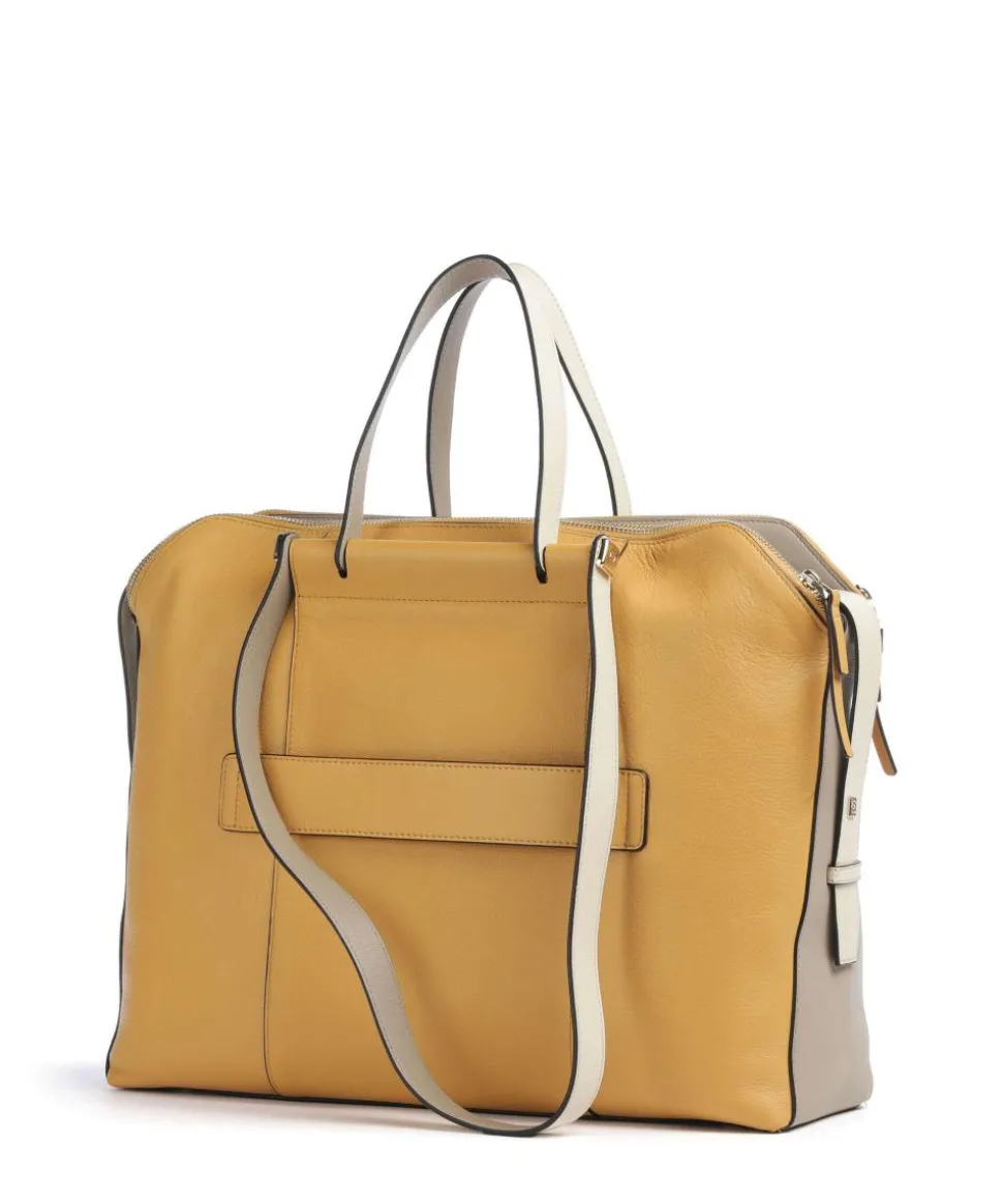 Circle Aktentasche 14″ fein genarbtes Rindsleder ocker