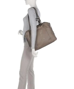 Circle Aktentasche 14″ fein genarbtes Rindsleder taupe