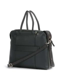 Circle Aktentasche 14″ genarbtes Leder dunkelgrün