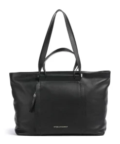 Circle Shopper 15″ fein genarbtes Rindsleder schwarz