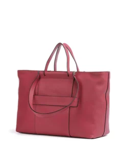 Circle Shopper 15″ fein genarbtes Rindsleder fuchsia