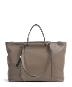 Circle Shopper 15″ fein genarbtes Rindsleder taupe