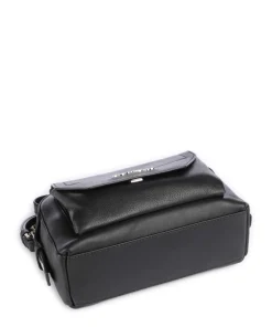 Circle Umhängetasche fein genarbtes Rindsleder schwarz