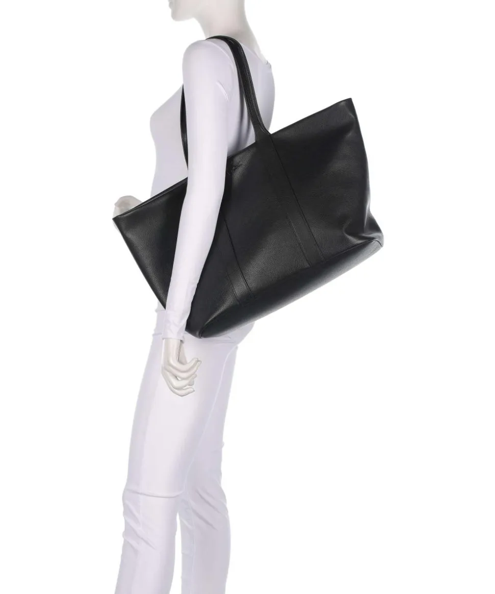 City Court Shopper genarbtes Rindsleder schwarz