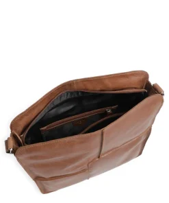 City Cowboy Ulani Schultertasche fein genarbtes Leder cognac