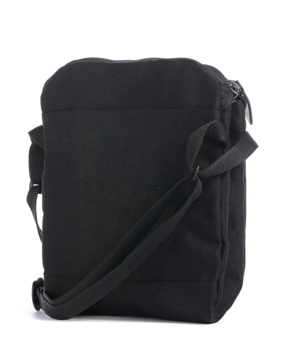 City Umhängetasche recyceltes Nylon schwarz