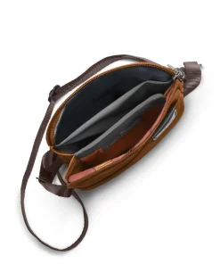 City Umhängetasche recyceltes Nylon bronze