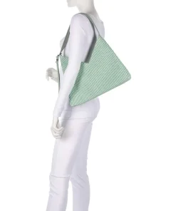 City-Beach-Repeat Schultertasche Bast mintgrün