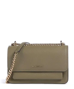 Claire Large Schultertasche genarbtes Rindsleder khaki