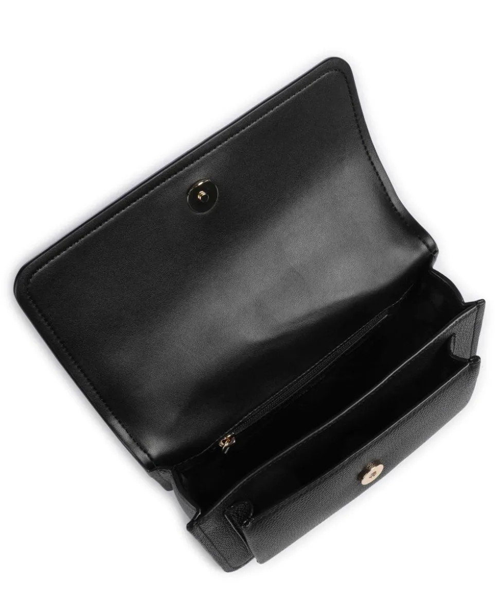 Claire Large Schultertasche genarbtes Rindsleder schwarz