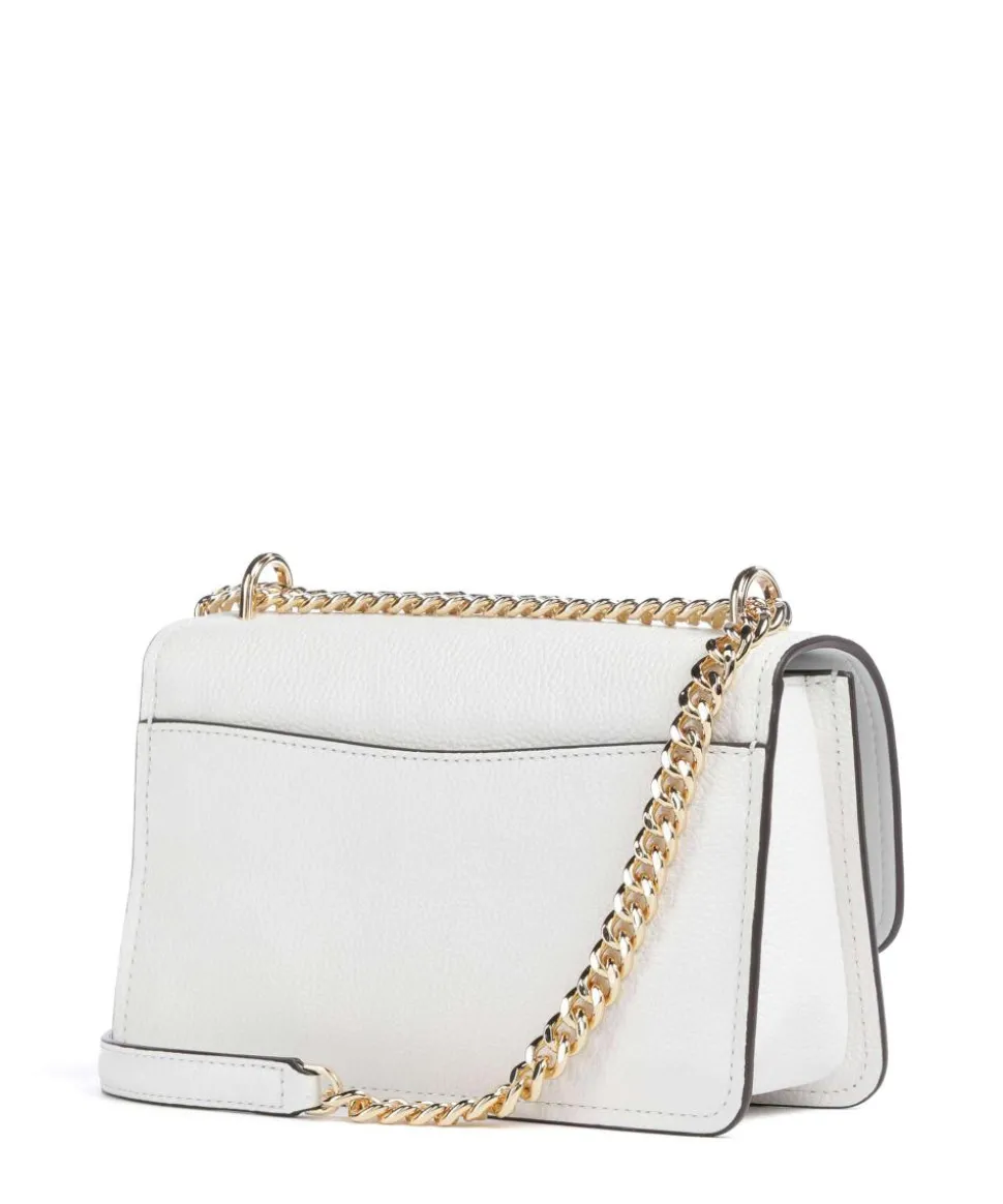 Claire Large Schultertasche genarbtes Rindsleder weiß