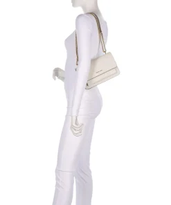 Claire Large Schultertasche genarbtes Rindsleder elfenbein