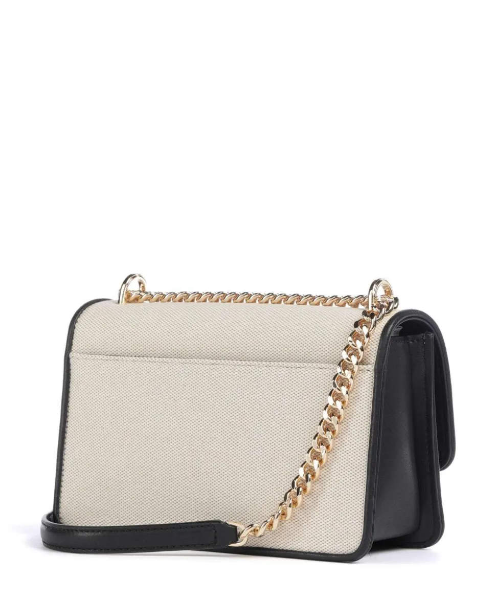 Claire Schultertasche Canvas natur/schwarz