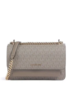 Claire Schultertasche Lederimitat taupe