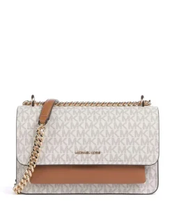 Claire Schultertasche Lederimitat elfenbein