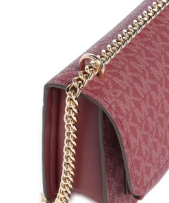 Claire Small Schultertasche Lederimitat wein