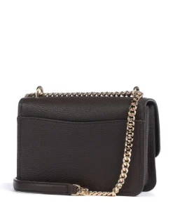 Claire Small Schultertasche genarbtes Rindsleder dunkelbraun