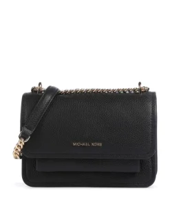 Claire Small Schultertasche genarbtes Rindsleder schwarz