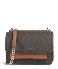 Claire Small Schultertasche Lederimitat braun