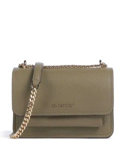 Claire Small Schultertasche genarbtes Rindsleder khaki