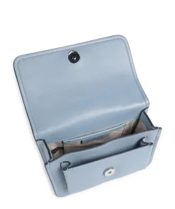 Claire Small Schultertasche genarbtes Rindsleder hellblau