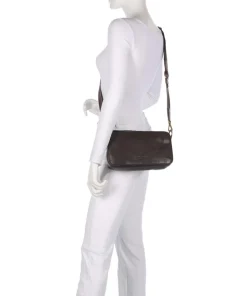 Clarice Sheep Natural Umhängetasche Schafsleder dunkelbraun