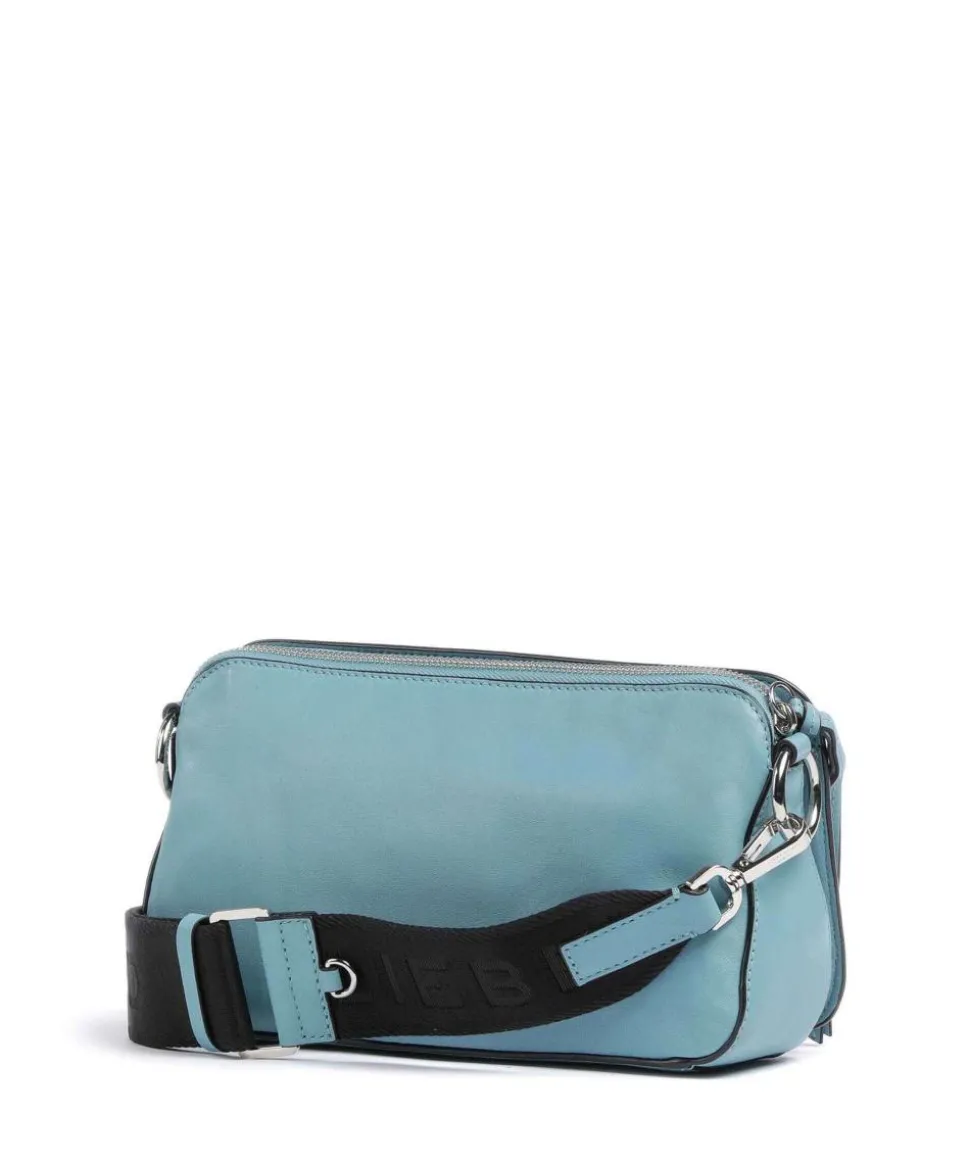 Clarice Sheep Natural Umhängetasche Lammleder petrol