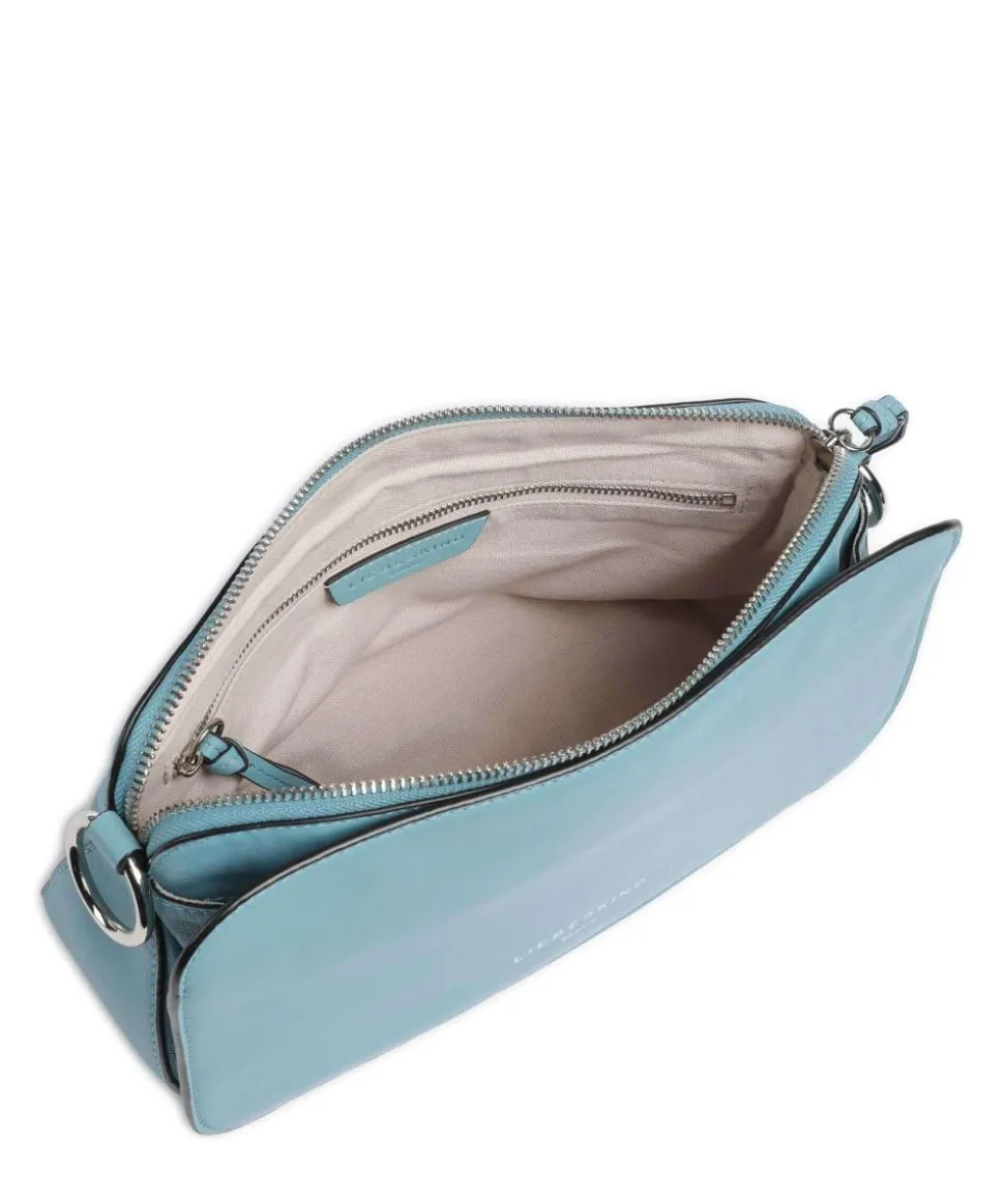 Clarice Sheep Natural Umhängetasche Lammleder petrol