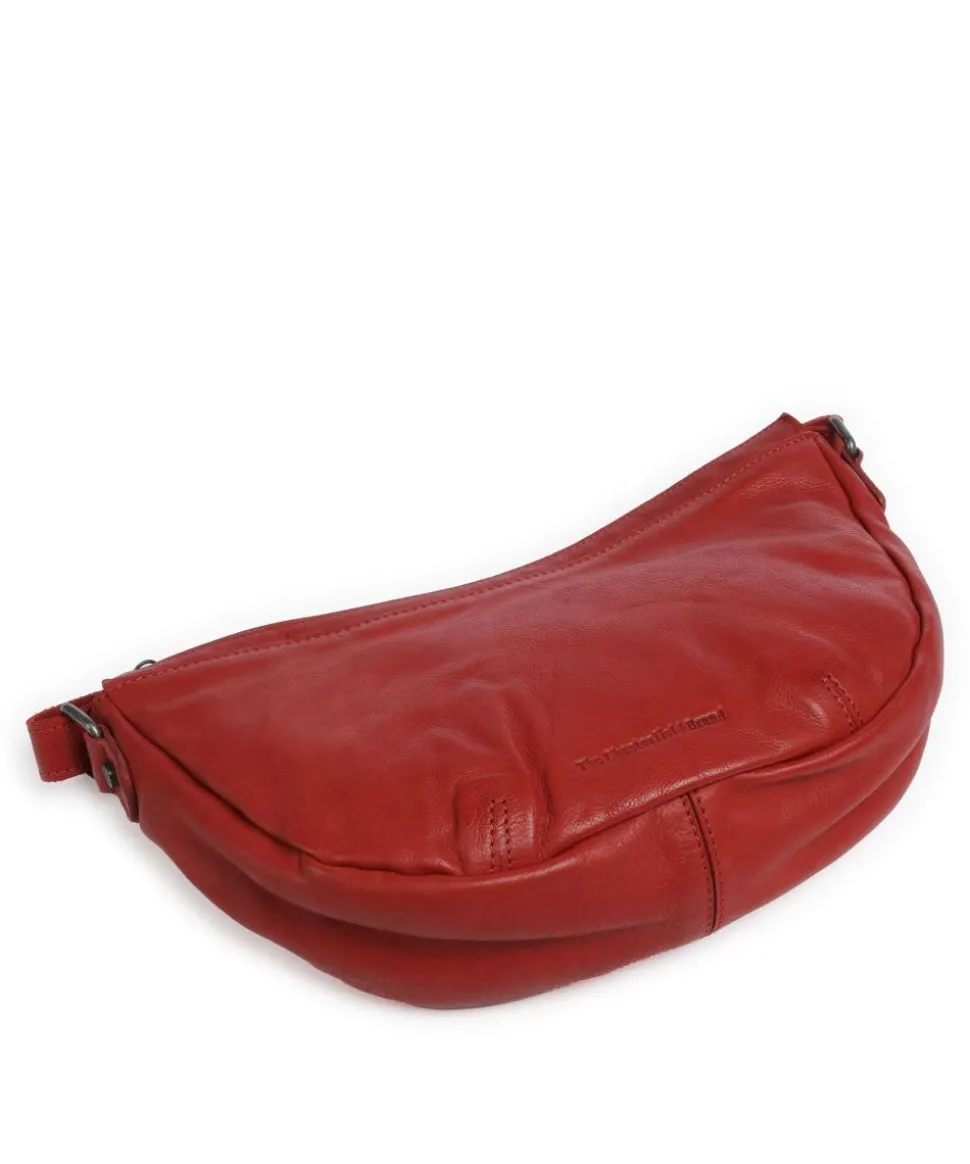 Clarita Schultertasche weiches Rindsleder rot