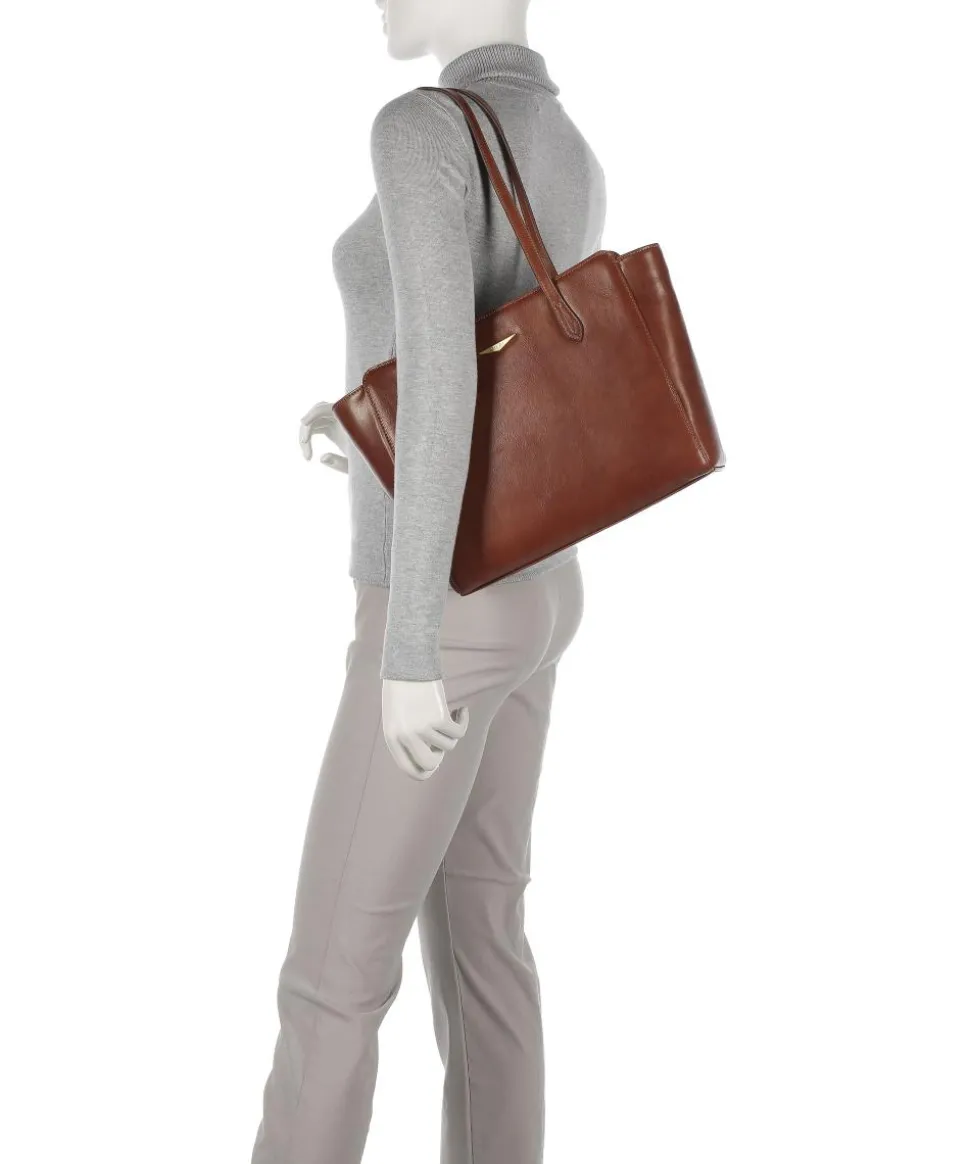 Classic Giudi Shopper fein genarbtes Rindsleder braun