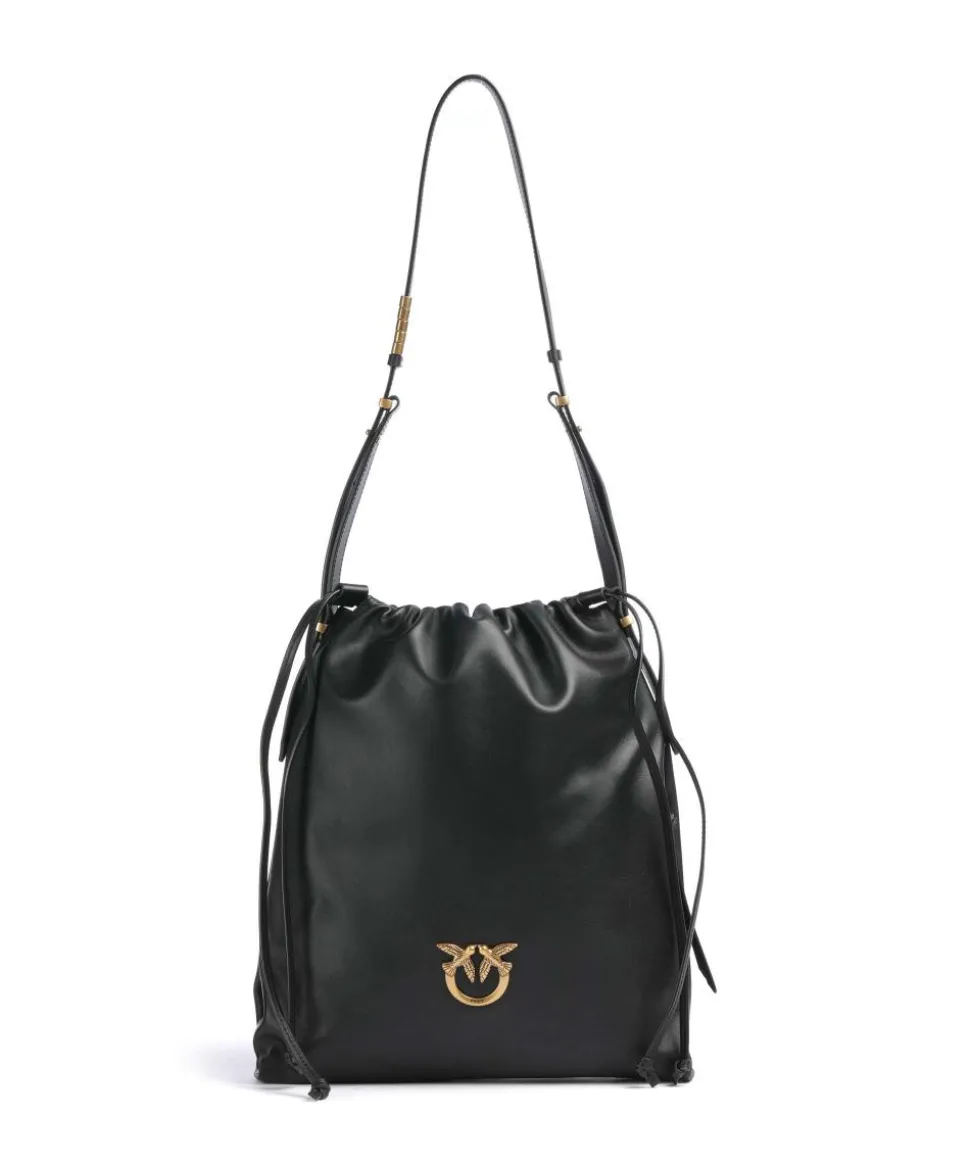 Classic Slouchy Bucket bag fein genarbtes Rindsleder schwarz