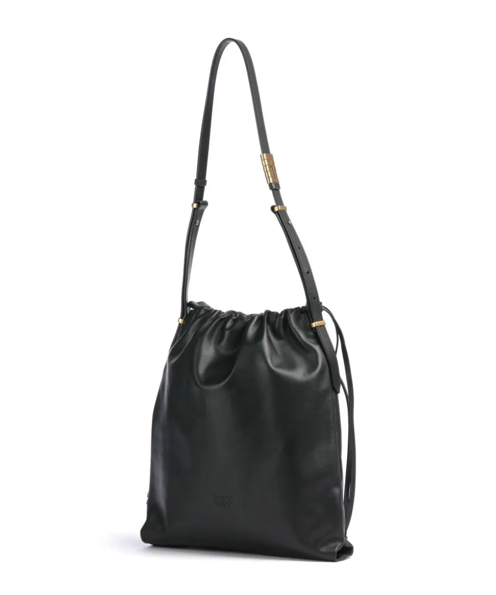 Classic Slouchy Bucket bag fein genarbtes Rindsleder schwarz
